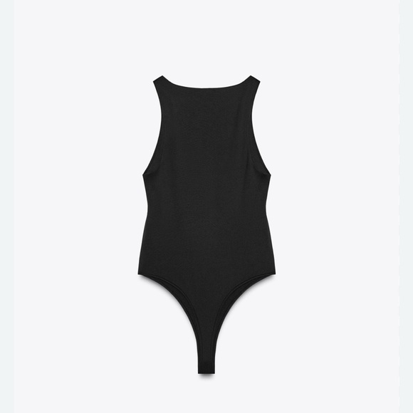 Zara Classic Black Bodysuit - Picture 1 of 2